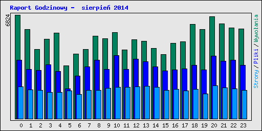 Raport Godzinowy -  sierpie� 2014